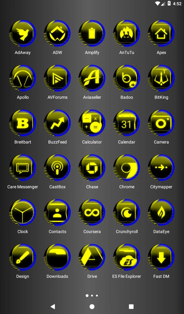 Yellow Icon Pack Style 7 screenshot