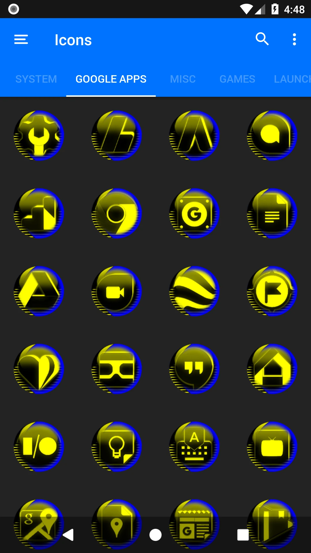 Yellow Icon Pack Style 7 screenshot