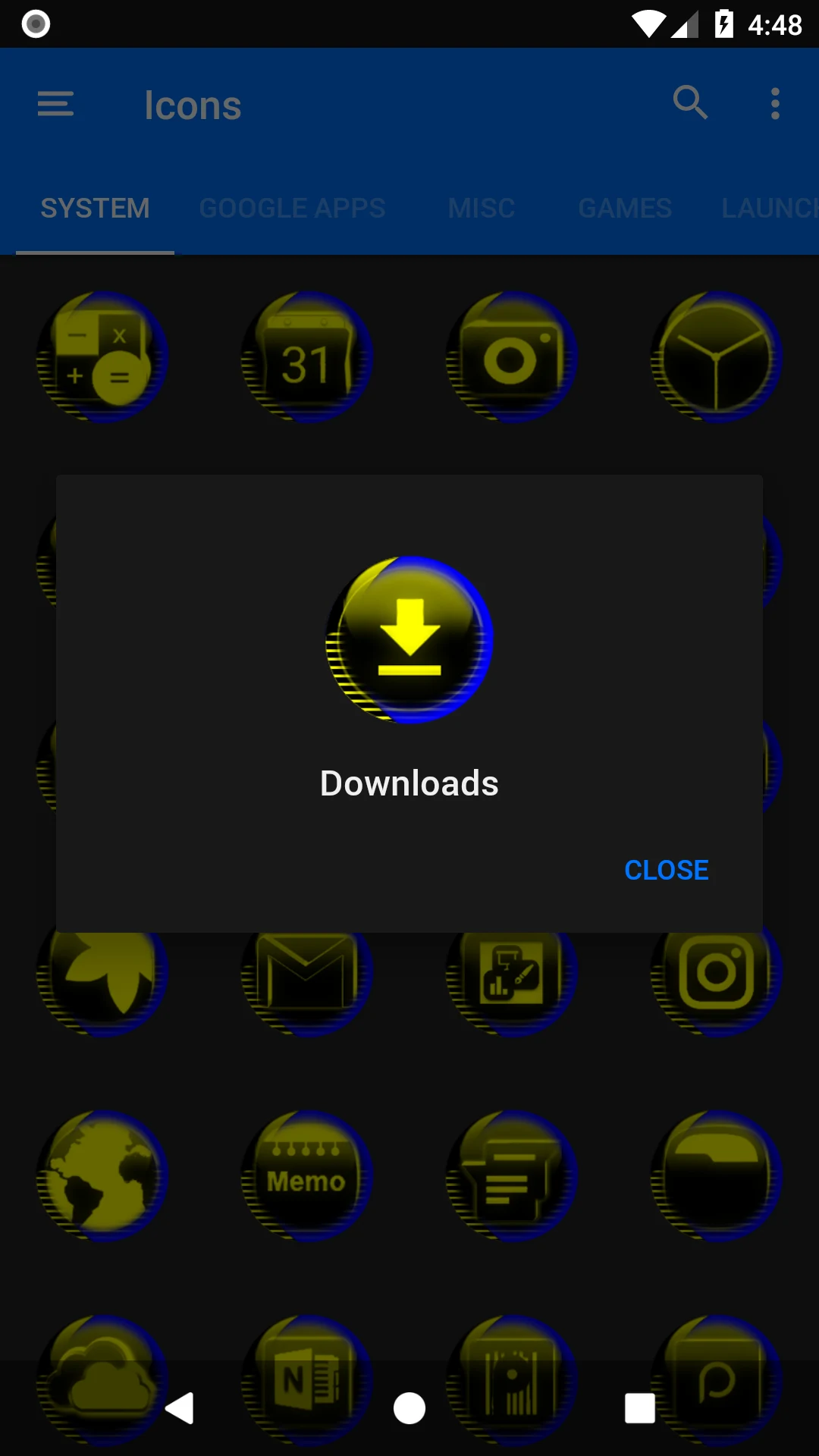 Yellow Icon Pack Style 7 screenshot